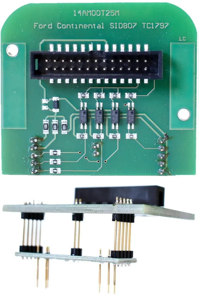 [14AM00T25M] Adaptateur pour ECU Continental SID807 (Infineon Tricore) 14AM00T25M